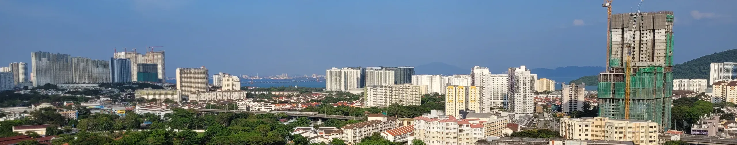 View of Penang, Malaysia. 